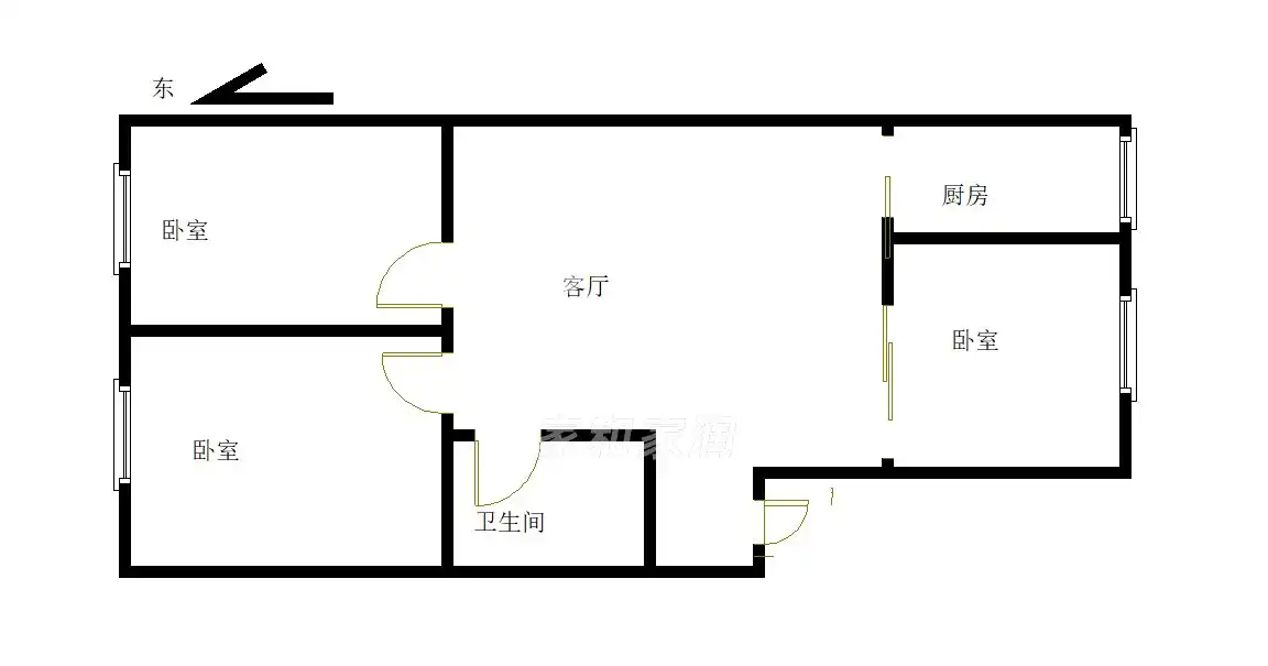 整租·福星家园·3室1厅