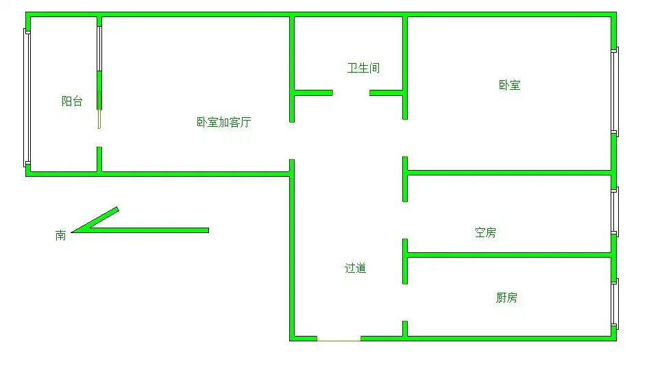 整租·城关南里社区·2室1厅