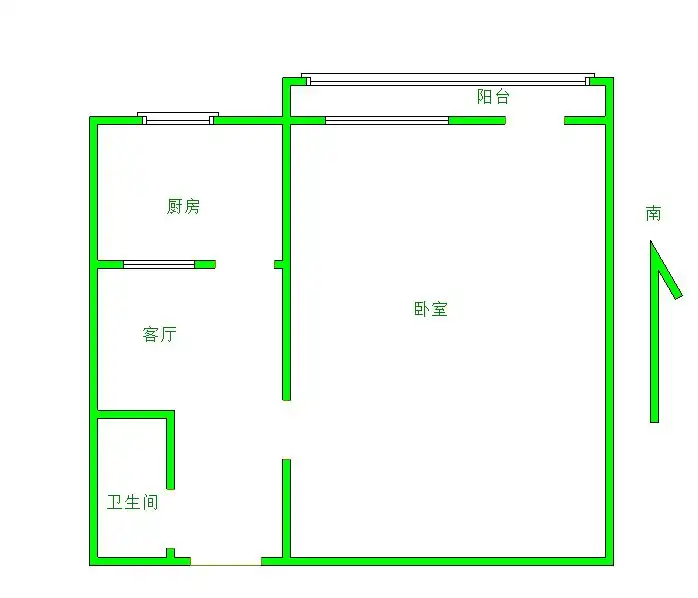 整租·城关南里社区·1室1厅