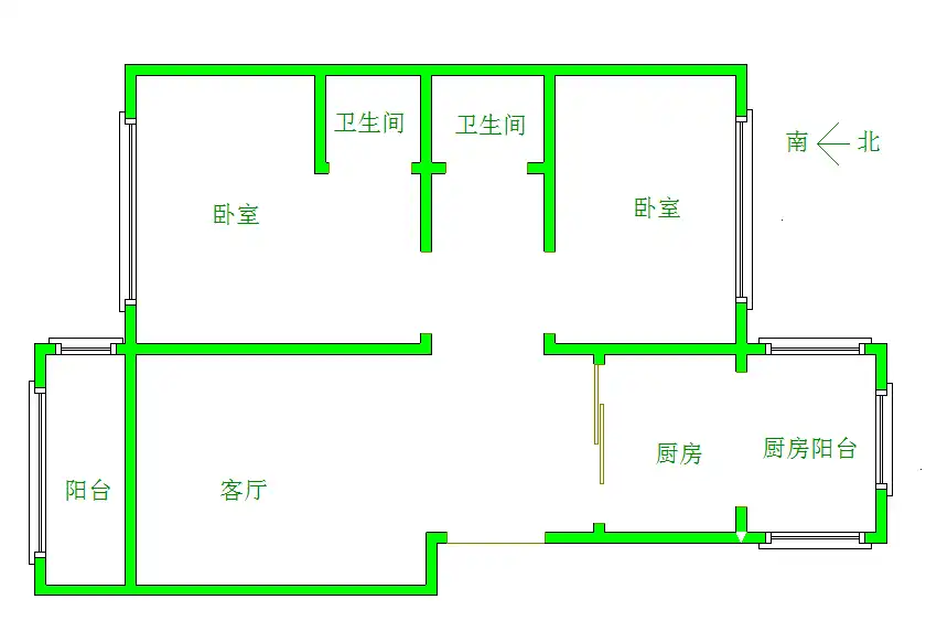 整租·富燕新村(三区)·3室2厅