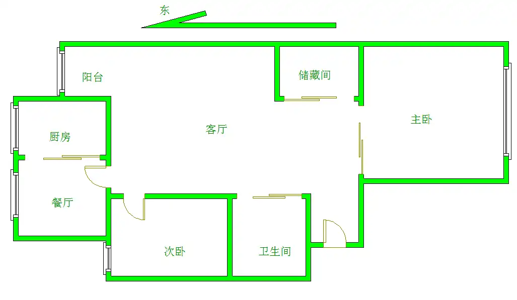 整租·房山富仕苑·3室1厅