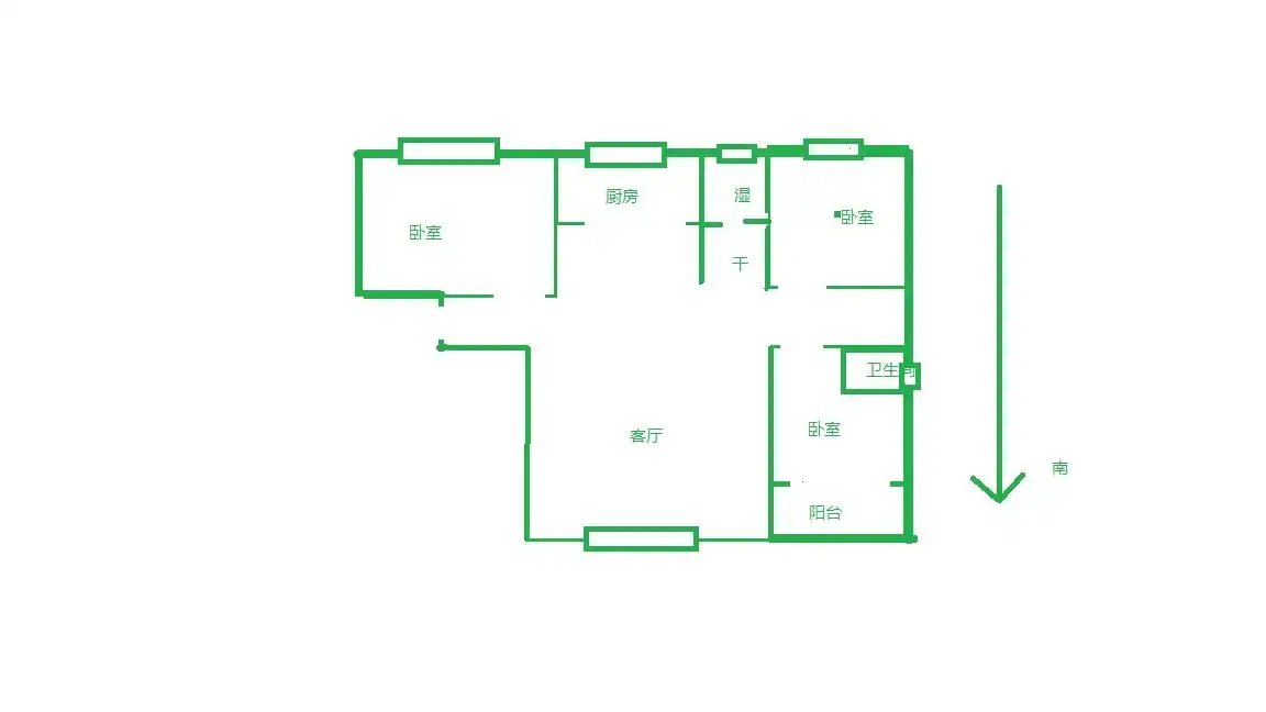 整租·荣盛水岸花语·3室2厅