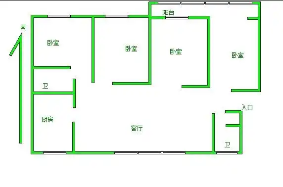 整租·聊大花园东苑·3室2厅