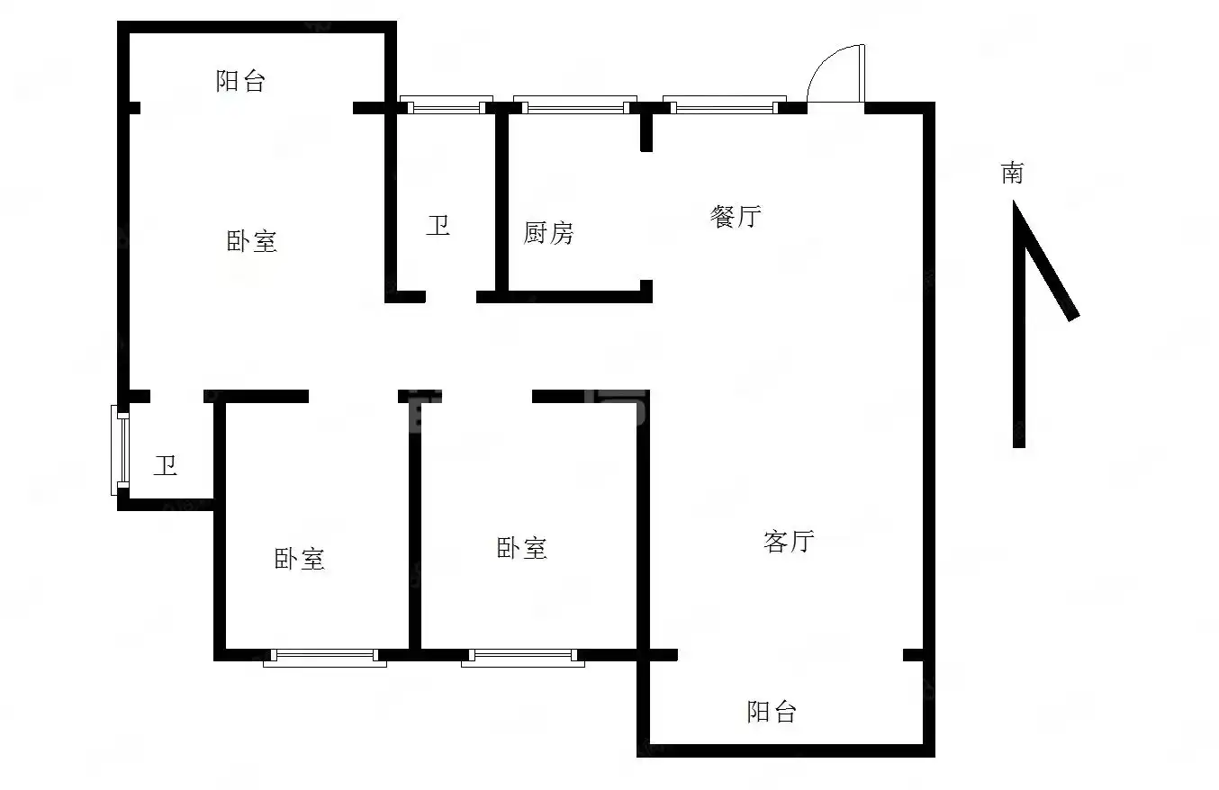 整租·怡和名门广场·3室2厅