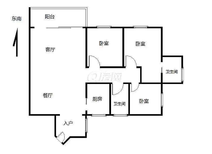 整租·太古城北·3室2厅